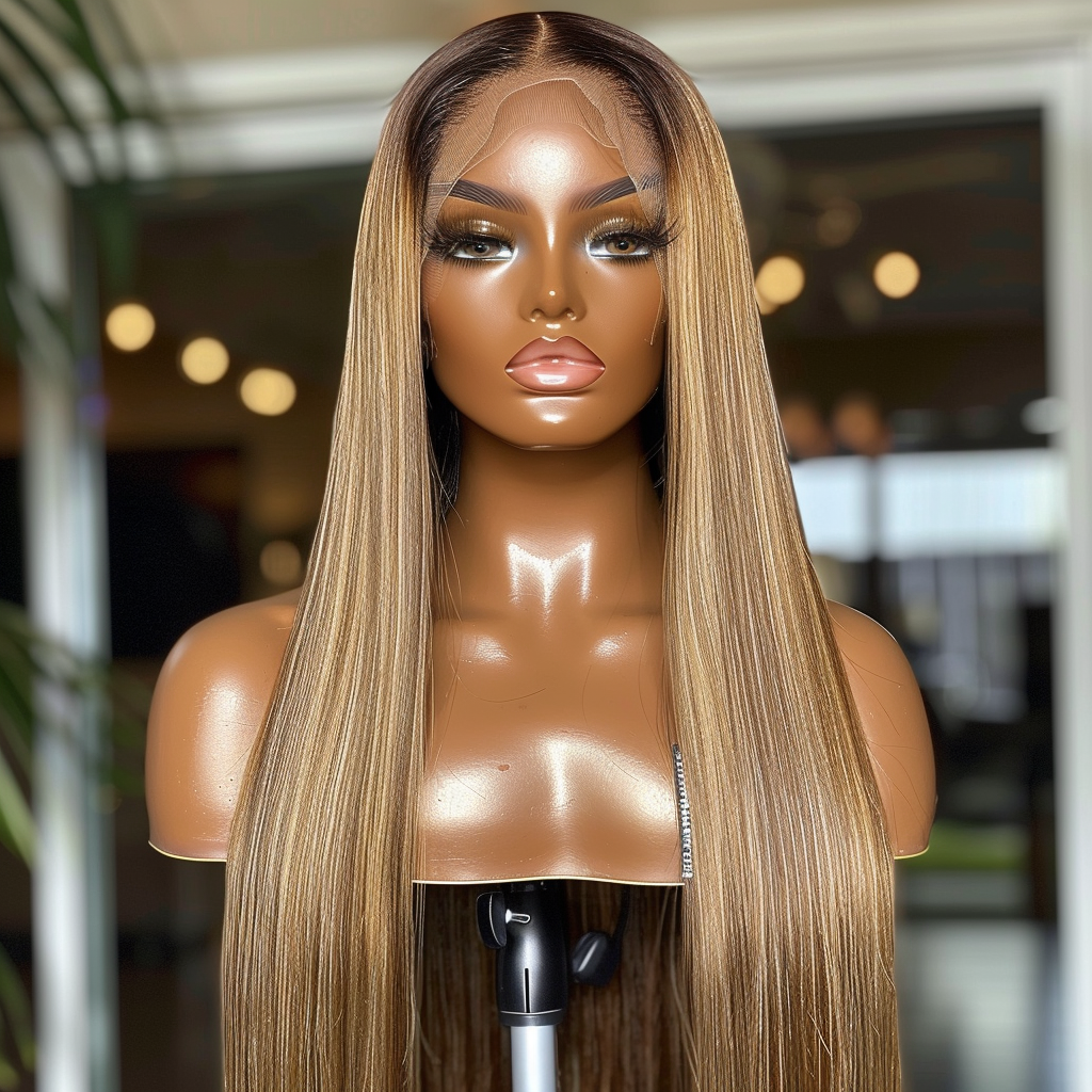 Kayla |  13*6 Straight Balayage Highlight HD Lace Human Hair Wig