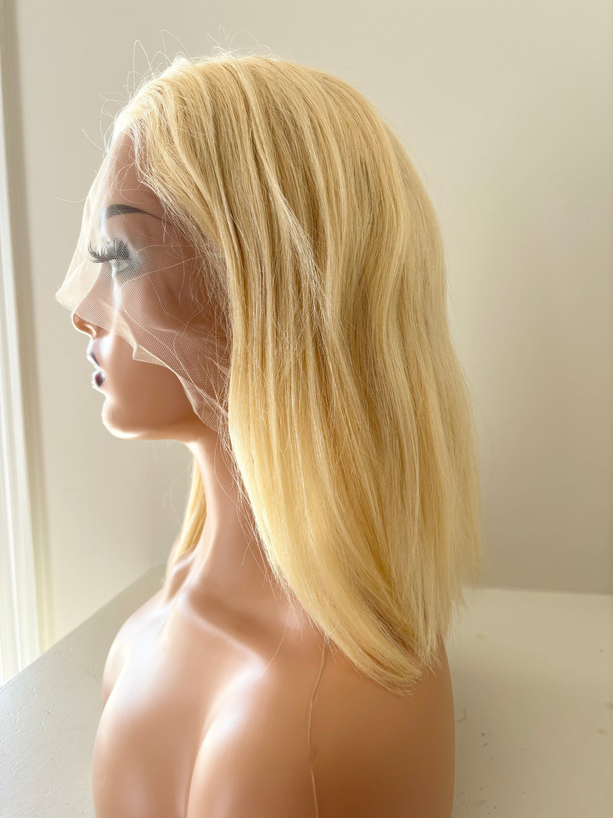 613 HD Lace Frontal  Human Hair Short Bob Wigs 16''