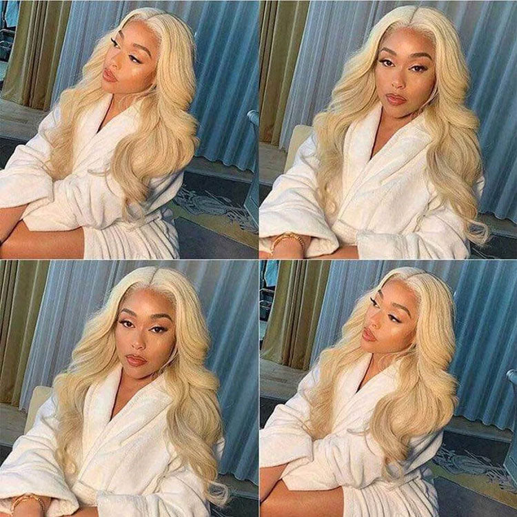 ALIGLOSSY 180 Density 613 Blonde Straight 13x4 13x6 Lace Front Wig