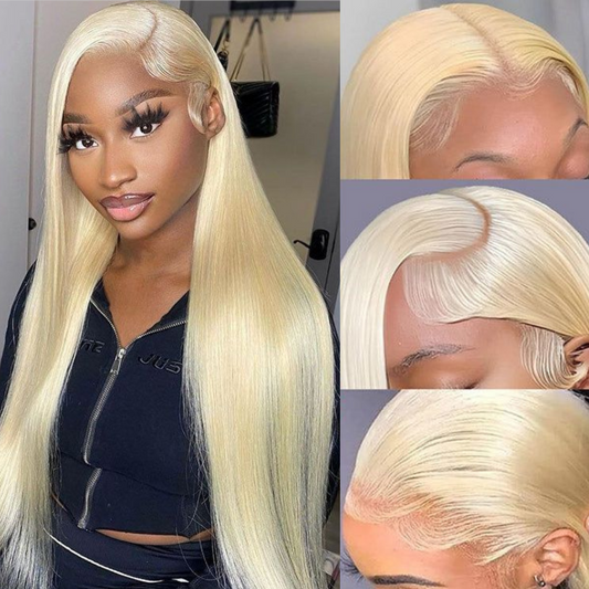 613 Blonde 13 * 4  Lace Front Wig 13 by 4 13 by 6 Straight Body Wave Deep Wave Virgin Human Hair Wigs