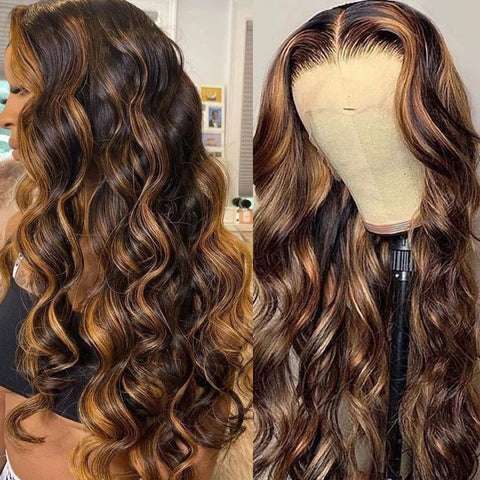 13*4 220 Density Ombre Blonde Body Wave Wig