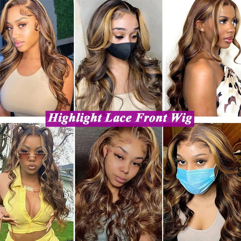 13*4 220 Density Ombre Blonde Body Wave Wig