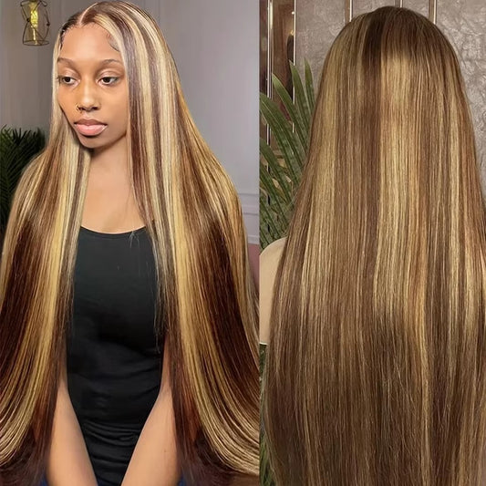 13*4 220 Density Ombre Blond Straight